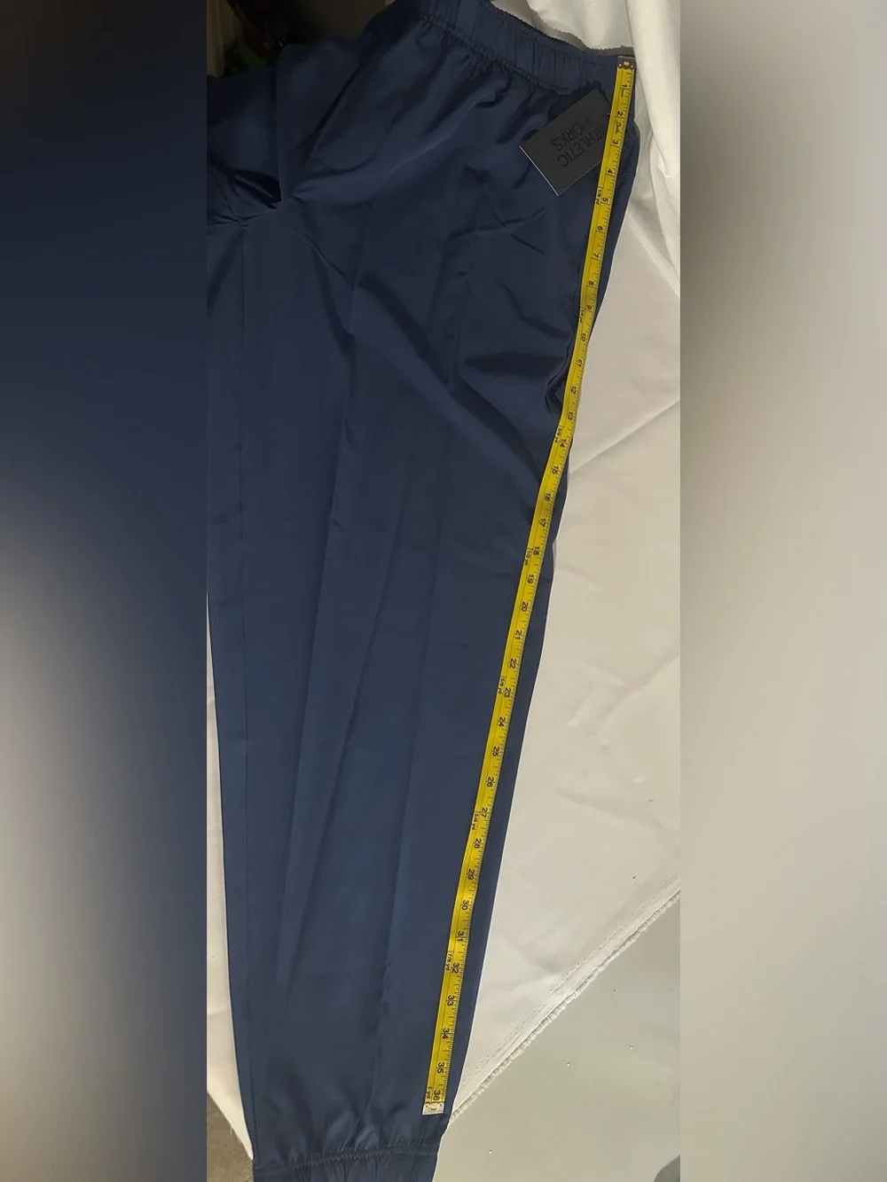Athletic Works Navy Blue Elastic Waist Jogger Pants